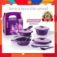 Tupperware Purple Royale Petit Serveware Set with Gift Box - Microwaveable