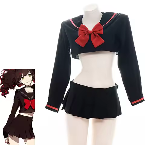Japanese Anime Student Sailor School Uniform Costume Swimwear Pool Party Cosplay