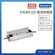 MW 明緯 478.8W LED電源供應器(HLG-480H-36)