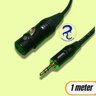 3.5mm TRS to xlr Female 3pin Aux Cable Converter Adapter mic 1meter cable BM 800 BM 700
