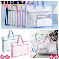 JONY1 A3 Project Bag, with Zipper and Handle Large Capacity Mesh Art Bag,  Thickened Waterproof Mesh