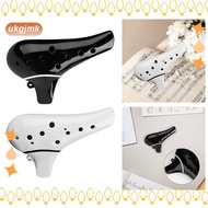 [ukgjmk] Tiny Ocarina 12 Hole Alto C Ocarina Flute Instrument Straw Smoked PP Material Professional 