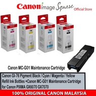Canon GI-76 INK (Pigment Black/Cyan/Magenta/Yellow) GI76 Toner Ink Bottles for Canon PIXMA GX6070 GX