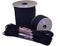 Bored Paracord - 1', 10', 25', 50', 100' Hanks & 250', 1000' Spools of Parachute 550 Cord Type III 7
