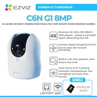 EZVIZ C6N G1 8MP 4K ULTRA HD NEXT-GENERATION PAN & TILT SMART COLOR NIGHT VISION DUAL BAND 2.4G/5GHZ