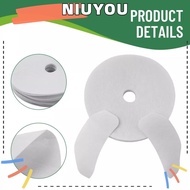 NIUYOU Tumble Dryer Exhaust Filters, White Cotton Air Intake Filters, Creative Accessories Replacement Round Exhaust Filters Dryer Parts