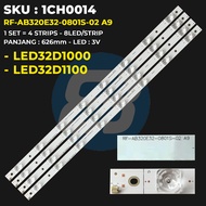 Changhong 32 Inch LED32D1000 LED32D1100 RF-AB320E32-0801S-02 A9 TV Backlight