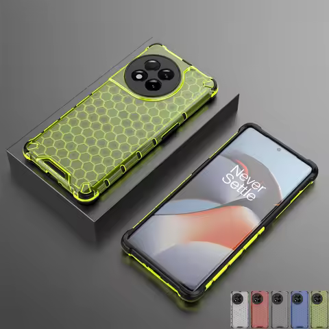 Honeycomb Shockproof For Oneplus 11R Case Armor Phone Capa For Oneplus 11R Cover Translucent TPU For