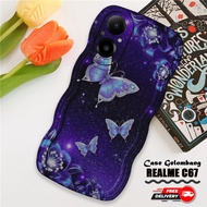 HP Softcase Case Wave REALME C67 4G New Latest - Fashion Case Butterfly (SR44) - Case Currenthp - Ot