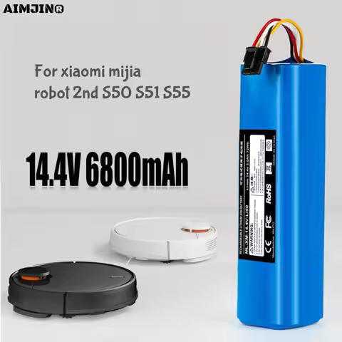 Original Rechargeable Li-ion Battery for Lifero Robot Vacuum Cleaner RX10 14.4V 6800mAh