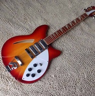 12 String Rickenbacker Model 370 Cherry Sunburst Electric Guitar 24 Frets Semi Hollow Body China Made