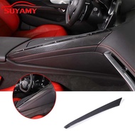 Real Carbon Fiber Side Central Control Gear Shift Trim Cover For Corvette C8 Stingray Z51 Z06 2020-2