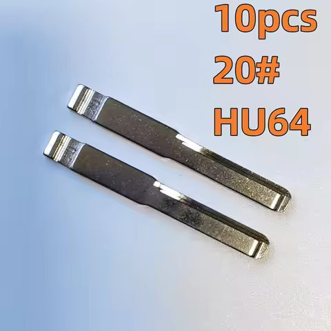 10pcs/lot 20# HU64 Car Flip Key Blade Lishi KD Key Blank for KEYDIY VVDI JMD Remote Key Blade