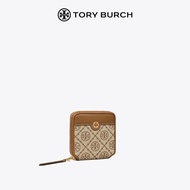 TORY BURCHTORY BURCH T MONOGRAM กระเป๋าสตางค์ Jacquard Double Fold 79381