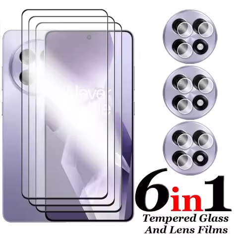 6in1 For OnePlus Ace 5 Pro Glass For OnePlus Ace 5 Tempered Glass 2.5D Full Cover Screen Protector F