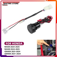 2025 NX CB Motorycle 3.0 Quick Charger USB Aux 12V Power Connector For Honda NX400 NX500 CB500X 2 Pi