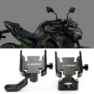 Motorcycle Accessories Rearview Mirror Phone Holder GPS Clip Bracket Stand For KAWASAKI Z650 Z900 Z900RS Z 650 900 900RS Z900rs