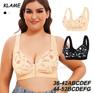 KLAME A/B/C/D/E/F/G Cup Wireless Push-Up Front Button Full Cup Top Bra - Size 34-52 KLM1175