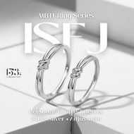 【153】S925 MBTI Ring - ISFJ Adjustable Mix and Match Cincin Perak Lelaki Wanita