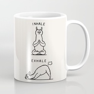 Pull the spread, removes the spread, Llama coffee cup