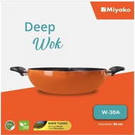 Miyako Micook Deep Wok Pan / Wok Pan Maxim Finest Wok Pan Miyako W30A teflon pan - 30cm BATAM
