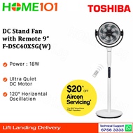 Toshiba DC Stand Fan 9" F-DSC40XSG(W)