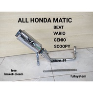 HONDA SC PROJECT racingknalpot for automatic motorbikes /ALLHONDA MATICHONDA. carburetorBEAT. fiBEAT