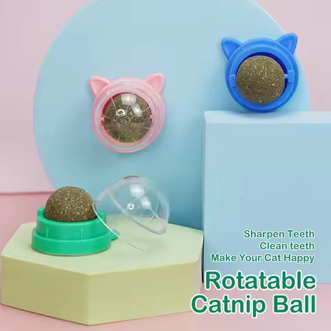 Healthy Cat Catnip Ball & Licking Treats Healthy Nutritious Energy Snacks Interactive Toys For Cats