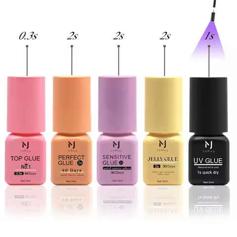 JOMAY Glue Fake Eyelash Extensions Adhesive 5ml UV Glue 0.3-2S Fast Dry Makeup Tools Professional La