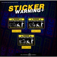 STICKER WARNING DONT MESS WITH MY BIKE Motorcycle Sticker Decal Sticker For Motorcycle