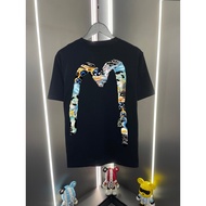 T-shirt Evisu/ Baju-T Evisu Uniseks T-shirt Bercetak Lengan Pendek Baju-T Sukan T-shirt mewah untuk 