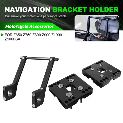 Motorcycle Aluminum Smart Phone Mount GPS Navigation Adapt Plate Holder Bracket For KAWASAKI Z650 Z7
