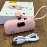 【3C Certified】 20000mAh Mini Portable Power Bank 20W External Battery Plug in Charging Playing Game