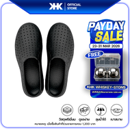 Khkshoes รองเท้าคนหัวครัว รองเท้า  KHK ONE - BLACK -เคเอชเค ชูว สีดำ