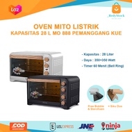 MITO Oven Listrik Fantasy 2 MO888 33L Low Watt Pemanggang Kue Bergaransi OVEN LOW WATT OVEN KAPASITAS BESAR KUAT DAN KOKOH OVEN KUE PEMANGGANG BOLU AYAM ATAU IKAN HARGA MURAH MERIAH