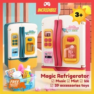 【READY STOCK】Incredibee Mist Spraying Refrigerator with Ice Dispenser 39 pieces Gift Toys for Kids