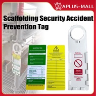 2Pcs/Set Safety Scaffolding Inspection Card Security Accident Prevention Tag