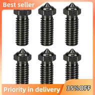 6pcs Hardened Nozzles High Temperature Pointed Wear Nozzle 0.4/0.6/0.8MM for QIDI X-SMART3/X-PLUS3/X