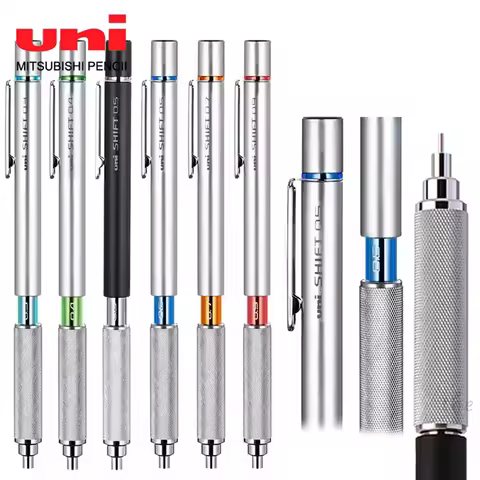 Japan Uni SHIFT Mechanical Pencil M5-1010 Metal Rod Low Center of Gravity 0.3/0.5/0.7/0.9mm Professi