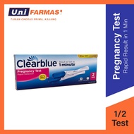 CLEARBLUE PREGNANCY TEST  RAPID DETECTION RESULT IN 1 MINUTES 2 TEST/ WEEKS 1TEST/6DAYS BEGORE YOUR 