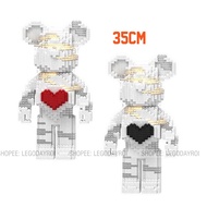 Lego Bearbrick White Bearbrick Toy, Assembled Toy, Bearbrick 3D decor Assembly Model, lego Decoration Gift