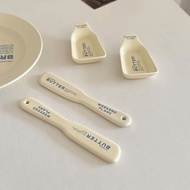 Cream ceramic butter knife Mini butter cheese jam knife on bread toast spread