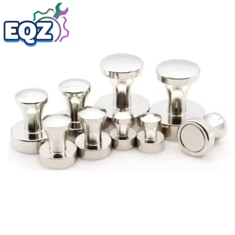 Strong Magnetic Push Pins Neodymium Magnet Sucker Pushpins Metal Thumbtack Hanging Hook for Refriger