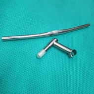 Vintage MTB handlebar and handlebar pole Oversize with 25.4 flat handlebar