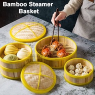 Bamboo Steamer Basket | Bamboo Basket | Dim Sum Steamer | Bakul Pau | Pengukus Pau | Yellow Basket |