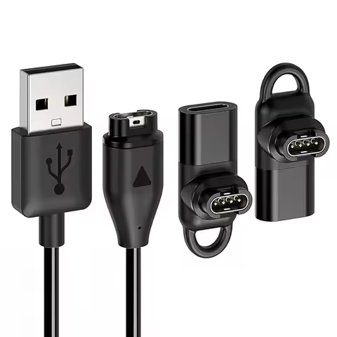 Charger Cable for Garmin Watch with Extra Type C Adapter 3.3ft USB Charging Data Transfer Cord Insti