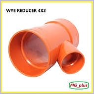 PVC Orange Wye Reducer 4x2" 2x3" 4x3" (per pc) PVC Pipe Sanitary Orange Fittings ✲ ❡