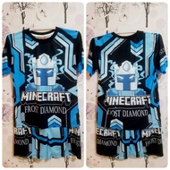 setelan gaming anak laki laki | jersey full printing | Kaos Anak 3D Baju Anak Minecraft Frost Diamon