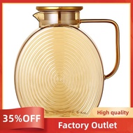 Glass Pitcher 2.5l/84oz with Lids, Large Water Jug for Fridge Door Lemonade Iced Tea Container with 