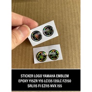 (2 PCS = 1 SET) 1.8CM STICKER LOGO EPOXY YAMAHA EMBLEM Y15ZR Y15 NVX 155 NMAX LC135 FZ150 EZ115 SRL1